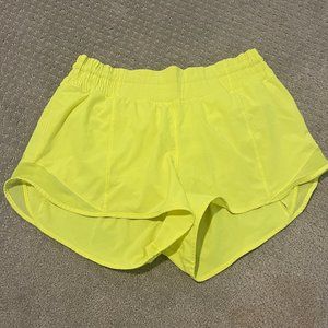 Neon Yellow Lululemon Shorts